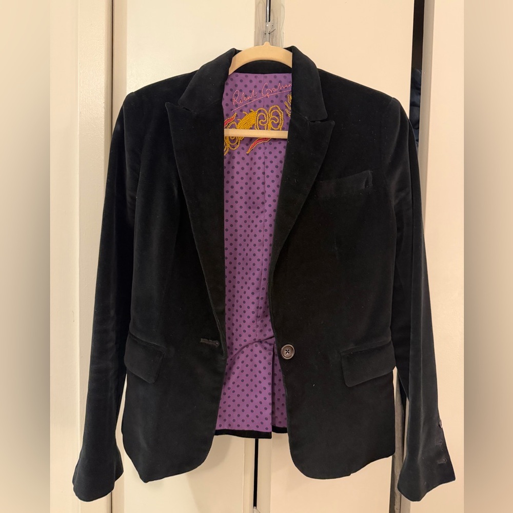 Robert Graham Velvet Black Blazer